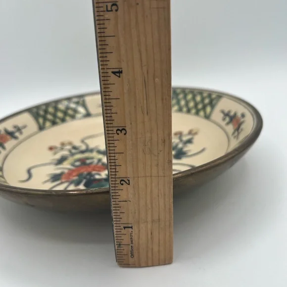 VTG 9" Japanese Porcelain Ware Bowl Floral Decorated In Hong Kong, A.C.F - Picture 11 of 12